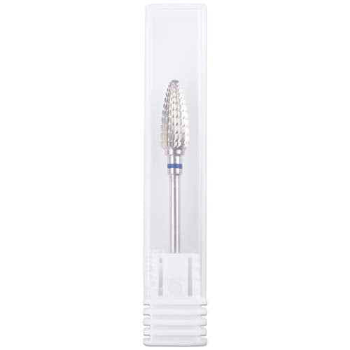 Pana 3/32" Safety Bit Nail Carbide Bit - For Electric Dremel Drill Machine (Medium, Large Cone - Silver)