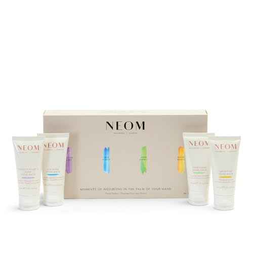 Neom- Moments of Wellbeing in the Palm Of Your Hand Gift Set | 4x30ml Luxury Hand Creams | Mother's Day | Gift | Essential Oil¡¦