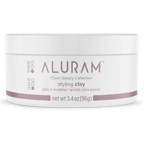 ALURAM Hair Styling Clay, Soft Satin Finish, Clean Beauty Haircare for All Hair Types, 3.4 Fl Oz