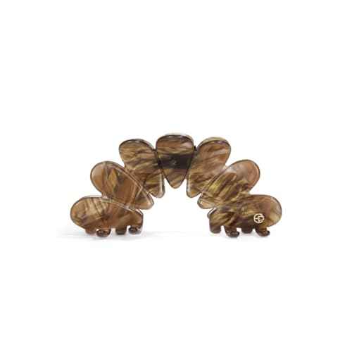 EVITA PERONI Hair Clip, Flower Hair Clips Large Hair Claw Clips for Thick Hair, Non Slip Strong Hold for Women Girls-Brown