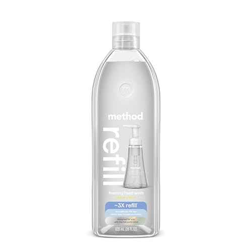 Method Foaming Hand Soap, Refill, Sweet Water, Recyclable Bottle, 28 oz, (Pack of 1) (Packaging May Vary)