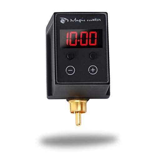Illusionist Rechargeable USB C Power Supply 1950mAh Battery- Digital Display Wireless Machine, Mini Tattoo Power Bank Supply for Rotary Tattoo Machines Pen (RCA)