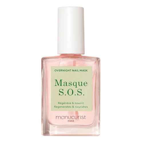 Manucurist SOS Nail Mask - Nail Care - Overnight Nail Mask - For Severely Damaged Nails - 80.5% natural plant based ingredients - 0.5 fl oz