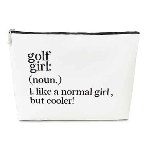 JioJio Chan Golf Girl Gift for Women Makeup Bag, Like A Normal Girl But Cooler, Party and Accessory for Women Lovers, Player Travel Cosmetic Bag, Pouch for Golfer