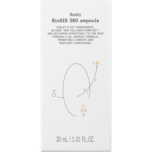 Huxley BioSIS 360 Ampoule 30 mL ? 2025 Glowpick #1 Anti-Aging Essence/Serum | Collagen Complex & Firming Gel-Serum for Fine Lines & Elasticity