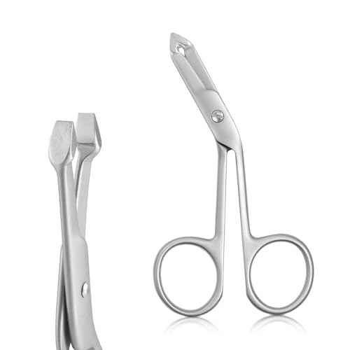 Professional Scissor Tweezers - 3Cr13 Stainless Steel Tweezers with Handles, Larger Grabbing Surface Area, Precision Eyebrow Tweezers for Women and Men Facial Hair