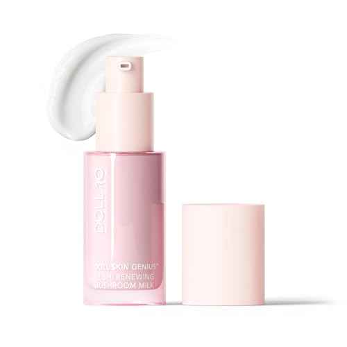 Doll Skin Genius¢â Reishi Renewing Mushroom Milk ? Hydrating Face Serum w/Reishi, Chaga & Lion¡¯s Mane ? Anti-Aging, Barrier Repair & Soothing Skincare for Dry, Sensitive or Mature Skin - 30 Day Supply