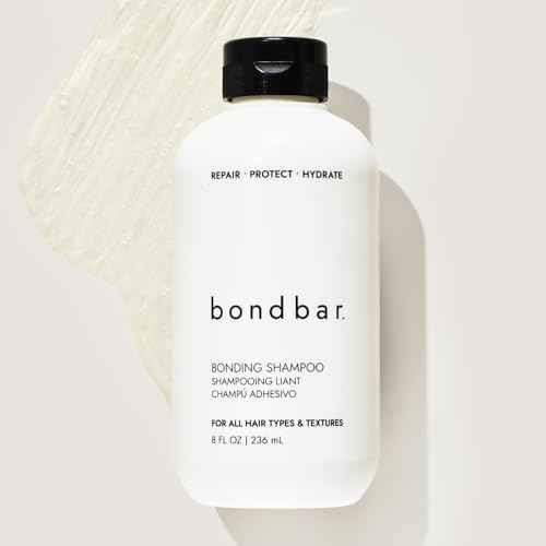 Bondbar Repairing Shampoo, Protects, Strengthens & Hydrates All Hair Types & Textures, Prevents Flyaways & Frizz, Adds Moisture & Shine, Vegan, CrueltyFree, 8 Fl. Oz.