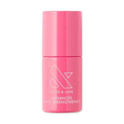 Olive & June Advanced Nail Strengthener | Powerful Treatment for Stronger, Longer Nails | Helps Prevent Chipping & Breaking | Can Be Worn Alone or Under Polish | Vegan & Cruelty-Free | 0.45 fl oz