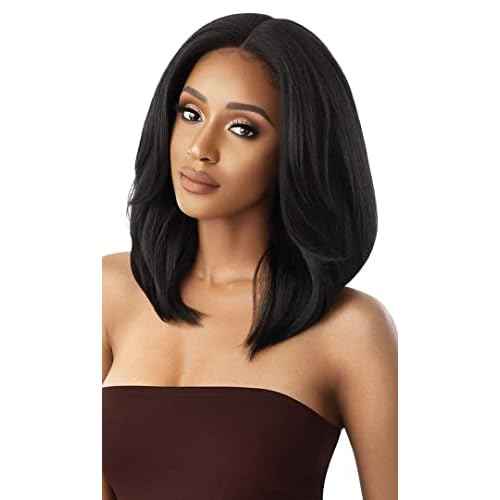 Outre Neesha Soft & Natural Synthetic Swiss Lace Front Wig NEESHA 201 (DRFFHNBRN)