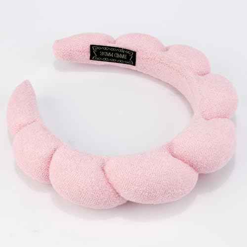 Chanaco Spa Headband and Wrist Bands for Women, Skincare HairBands Wrist Towels, Face Wash Hair Wraps Non Slip, Thick Facial Accessories for Makeup, Bath Shower Teen Girl Gifts Trendy Stuff