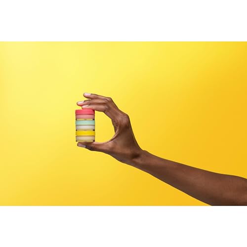 Burt's Bees Stocking Stuffers, 3 Overnight Lip Sleeping Mask Christmas Gifts Set - Exfoliating Scrub Restores, Hydrates & Smooths to Reduce Fine Lines, Passionfruit, Sweet Mint, Lemon Sorbet (3-Pack)