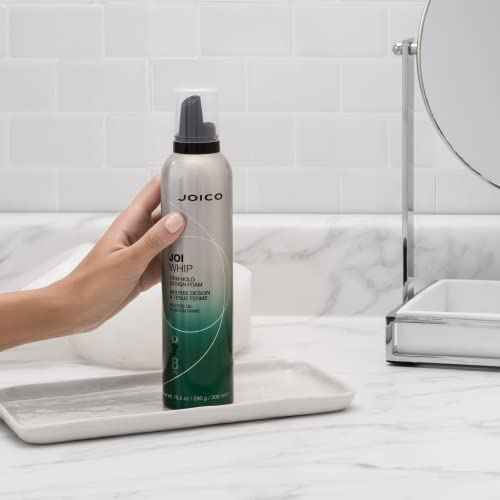 Joico JoiWhip Firm Hold Designing Foam | For Most Hair Types | Add Volume & Body | Boost Shine | Control Frizz & Flyaways | Heat, Humidity, & Pollution Protection | Silicone & Paraben Free