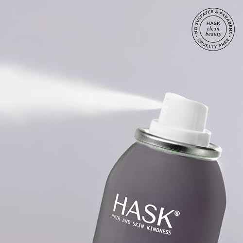 HASK Charcoal Purifying Dry Shampoo ? Absorbs Oil, Purifies & Detoxifies Hair, Extends Time Between Washes, No Sulfates or Parabens, Cruelty-Free ? 8.1oz