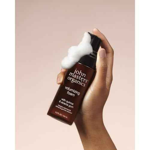 John Masters Organics Volumizing Foam 5.2 oz | 70%+ Organic Ingredients | Non-Aerosol | Long-lasting Hold | Cruelty-Free