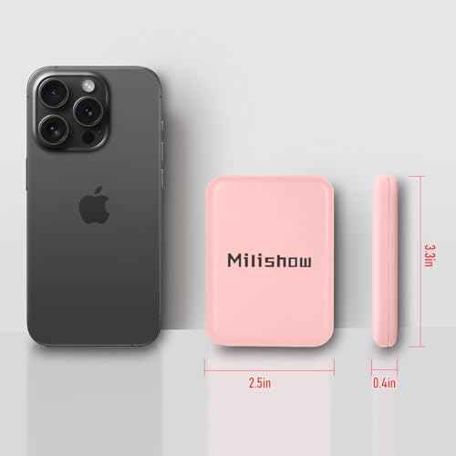 Compact Mirror, 1x/3x Magnifying LED Pocket Mirror, Small Lighted Travel Makeup Mirror for Purse, Handbag, Folding, Handheld, 2-Sided Mini Mirror with Lights for Women (Pink 1pack)