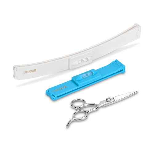 Original CreaClip Set and Scissors Hair Cutting Tool - As seen on Shark Tank - DIY Hair Styling Kit for Layers Bangs Bobs Trims Split Ends Professional Shears Hair Cutting Scissors/Shear