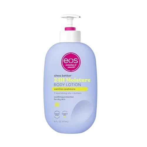 eos Shea Better Body Lotion- Vanilla Cashmere ; Lightweight & Non-Greasy, 16 fl oz