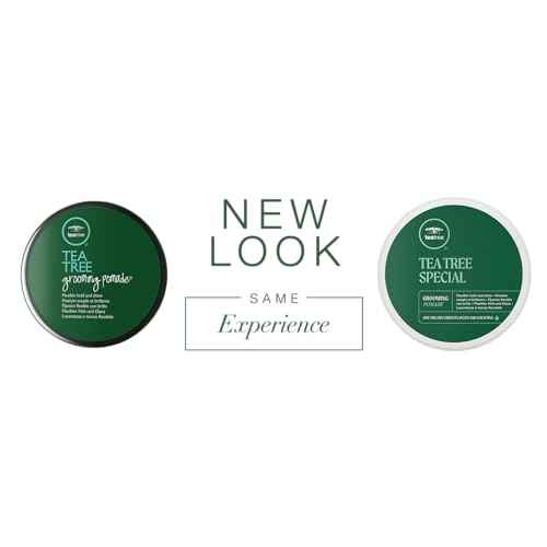 Tea Tree Grooming Pomade, Flexible Hold + Shine, For All Hair Types, Especially Wavy + Curly, 3 oz.