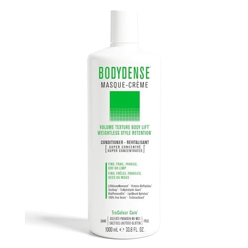 Volumizing Conditioner for Fine or Limp Hair ? Lightweight, Vegan, Color Safe Formula with Ceramides & Botanical Oils ? Adds Volume, Bounce & Shine ? SNOBGIRLS BODYDENSE ? 33.8 fl oz
