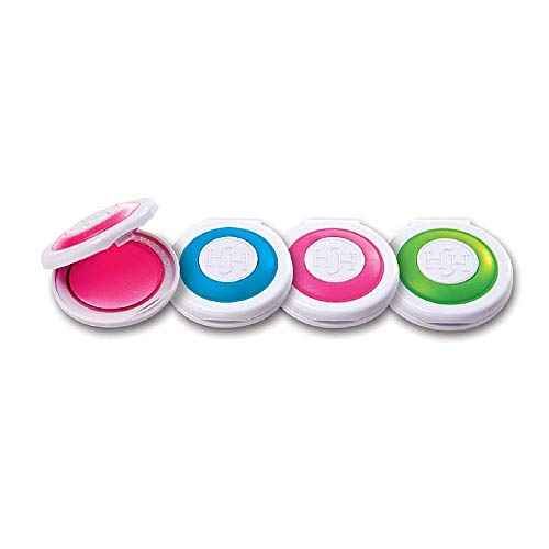 Hot Huez Temporary Hair Chalk - Set of 4 Colors: Blue, Green, Pink, Yellow
