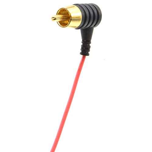 ELEMENT TATTOO SUPPLY - Tattoo Machine RCA Cord Angled Red Wire Pen Rotary Coil Tattoo Machine 6 Feet Ultra Thin Flexible Male Plug