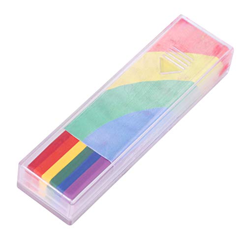 Rainbow Face & Body Paint Kit - Washable, LGBT Pride Flag Colors, Face Paint Sticks - Ideal for Parties, Marches & Events