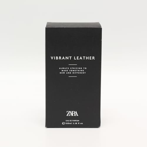 Zara Vibrant Leather EDP Eau De Parfum Cologne for Men 100 ML (3.38 FL. OZ)