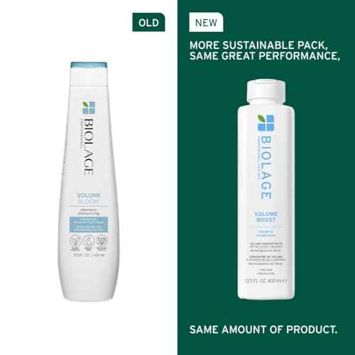Biolage Volume Boost Shampoo - Long-Lasting Volume, Gently Cleanses, Adds Lightweight Shine To Fine Hair, Soy Protein & Polymers, Vegan, Paraben-Free