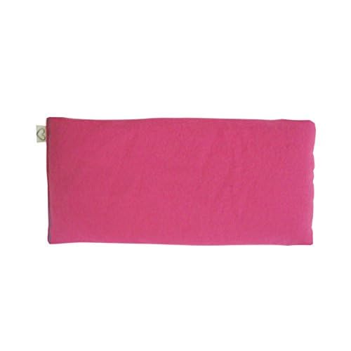 Unscented Organic Flax Seed Eye Pillow - Pack of (6) - Soft Cotton Flannel - Weighted Headache Relief Meditation Yoga Massage Bulk - Children ADHD Adults Stress Relax - Vibrant Colors