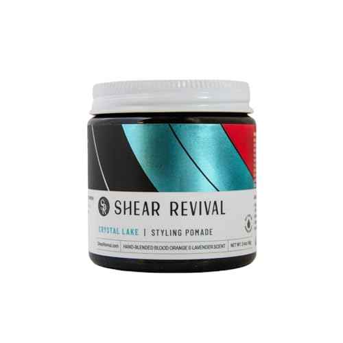 Shear Revival Crystal Lake Cream Pomade | Men's Hair Styling Medium Hold | Natural Finish Infused with Aloe Leaf Juice, Carnauba Wax, Mango Butter, Deeply Conditions Hair & Scalp & Hydrates 3.4oz