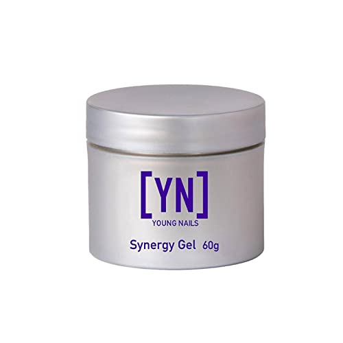 Young Nails Synergy Gel System, Building Gel - Hard Builder Gel, Superior Adhesion & Strength, Structured Nail Gel Builder - Build Gel, Pink, 60g