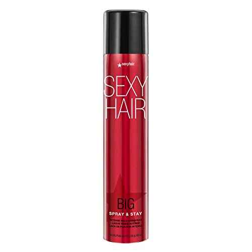 SexyHair Big Spray & Stay Intense Hold Hairspray | Extreme Hold and Shine | Up to 72 Hour Humidity Resistance | All Hair Types