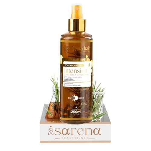 Tonico capilar anticaida y crecimiento con romero y jengibre Menta Hair - Vegan Natural Extracts - Horsetail, Moringa, Rosemary, Chamomile extract ? No Parabens 250ml Artesanal