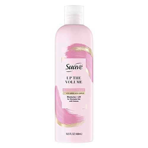 Suave+ Pink Up The Volume Volumizing Conditioner For Volumized Hair Volumizing Volume Conditioner With Amino Acid Complex 16.5oz
