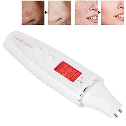 Skin Tester High Sensitive LCD Digital Skin Analyzer Water Oil Analyzer with Digital LCD Display Water Oil Monitor for Skin Care for Traveling,Home,Beauty Salon(02)