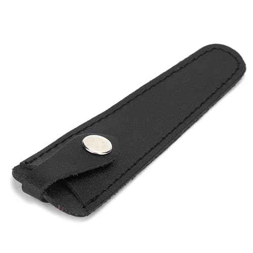 Black Leather Compact Scissor Case, Salon Hair Scissors Safety Sheath Bag, Professional Hair Cutting Scissors Cover, Portable, Hairdressers Tools