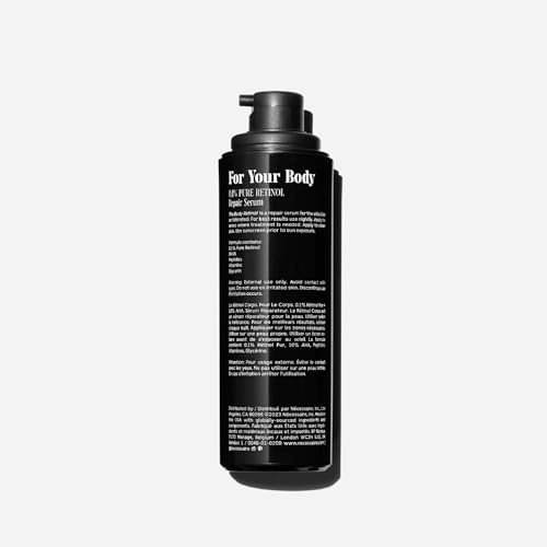 N?cessaire The Body Retinol - Firming Repair Serum + Retinol Body Lotion For Women & Men. Wrinkle + Line Prevention. 0.1% Pure + 10% AHA Crepey Skin Treatment. 5.1 oz