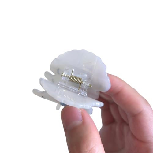 Bichon Frise Dog Hair Clips,Small Claw Clips for Girls,Acetate Hair Clips for Women,S12