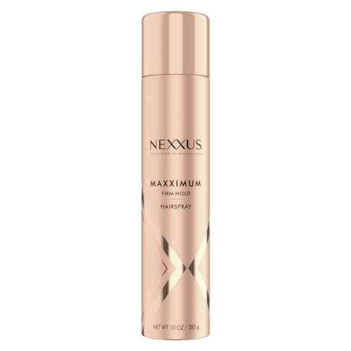 Nexxus Maximum Hold Finishing Hair Spray, for Control, Hold Hairspray for Women Hair Styling, Pink, 10 oz