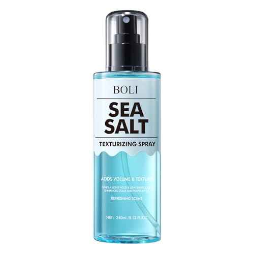 BOLI Sea Salt Spray for Men & Women, Adds Instant Volume, Light Hold, Texture, Thickening Curly Fine Hair Texturizing Water (8.12 FL.OZ)