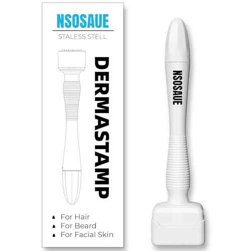 Dermastamp for Hair & Beard Micro-exfoliating Tool for Women and Men