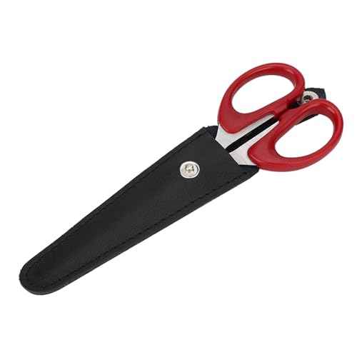Black Leather Compact Scissor Case, Salon Hair Scissors Safety Sheath Bag, Professional Hair Cutting Scissors Cover, Portable, Hairdressers Tools