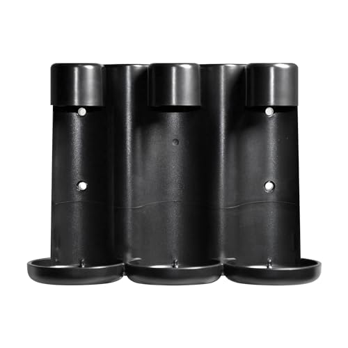 Terra Pure Spa Collection | Wall-Mounted No-Drill Hotel Amenities Dispenser | 10.14oz Bottles | Tamper-Proof Locking Bracket | 1 Bracket with Shampoo, Conditioner, and Body Wash