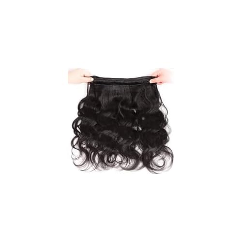 Brazilian Human Hair Bundles 12A Body Wave Bundles Human Hair Unprocessed Brazilian Virgin Hair Weave Bundles Deals Human Hair e Natural Black (black body wave bundles, 16 18 20)