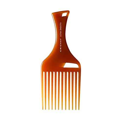 Cricket Ultra Smooth Hair Pick Comb for Volumizing, Detangling, and Reducing Frizz - Enriched with Argan, Olive Oil, and Keratin Infused, Ideal for Curly, Thick, and Long Hair
