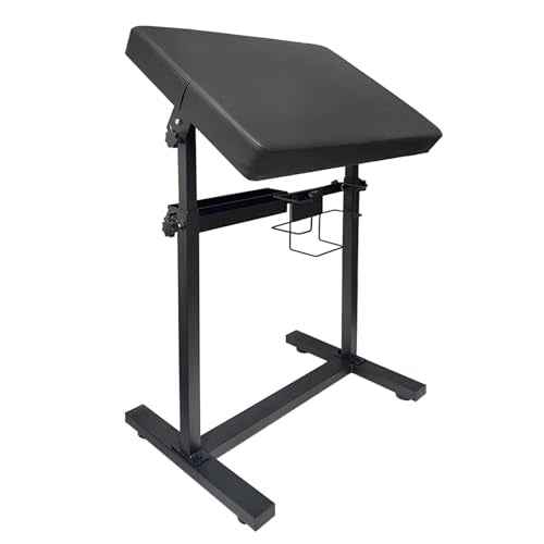 XXL Professional Tattoo Arm Rest Stand - Adjustable Height (26" to 39"), Heavy Duty Steel Base with Detachable Storage Tray & PU Leather Cushion for Tattoo Artists and Studios