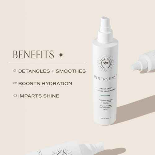 INNERSENSE Organic Beauty - Natural Sweet Spirit Leave-In Conditioner | Non-Toxic, Cruelty-Free, Clean Haircare (Full Size, 10 fl oz | 295 ml)