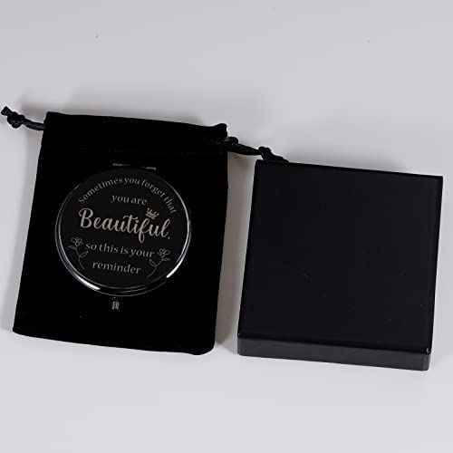 Perleddom Stocking Stuffers for Girls Makeup Compact Mirror Dorm Room Essentials Off to College Gifts for Her Inspirational Graduation Birthday Gifts for Daughter Christmas Stocking Stuffer for Women