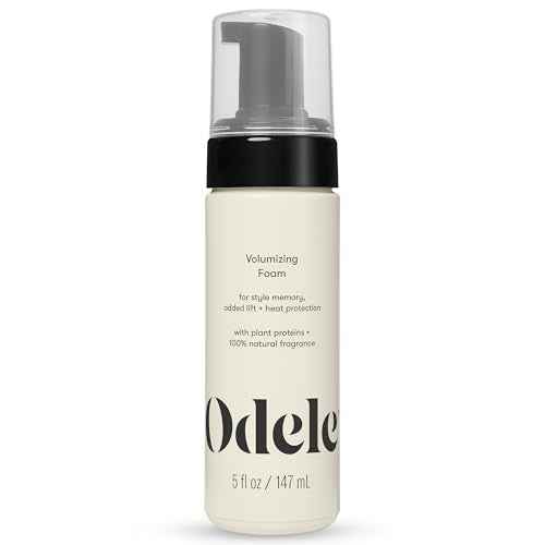 Odele Volumizing Foam Hair Styler for Heat Protection, Added Lift, and Straight to Wavy or Fine to Medium Hair Types, 5 Fl Oz